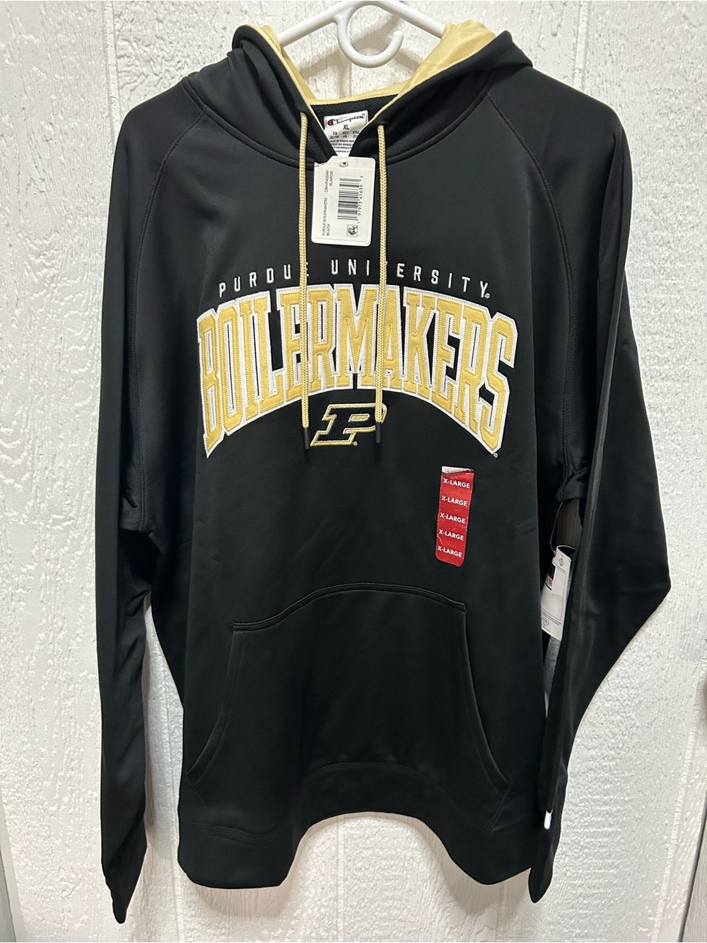 Champion Black and Gold Purdue Boilermakers Hoodie